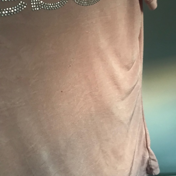 Bebe Baby Pink Rhinestone Logo TeeSize XS - Picture 3 of 6